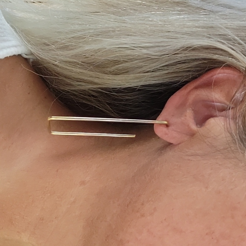 Madewell Gold Linear Earrings